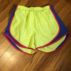 Neon Tri-Colored Nike Shorts